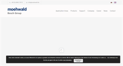 Desktop Screenshot of moehwald.de