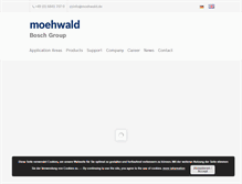 Tablet Screenshot of moehwald.de